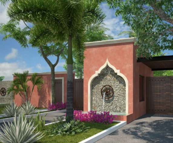 Entrada estilo hacienda